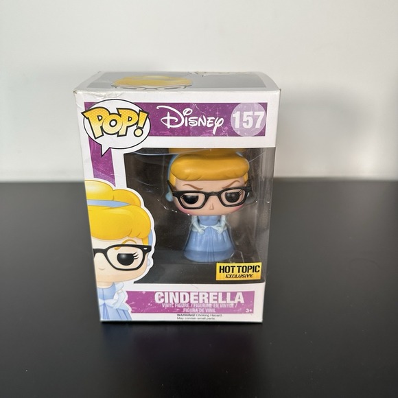 Funko Other - Funko Pop Disney Cinderella 157 Glasses Hot Topic Exclusive Vinyl Figure Vaulted